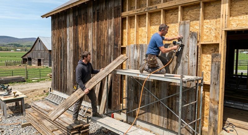 Barn Siding Installation in Carroll County, NH