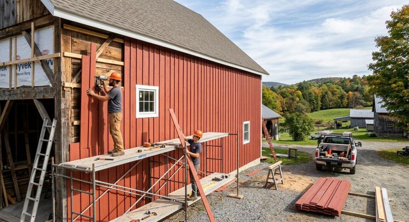 Barn Siding Installation in Moultonborough, NH