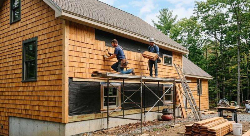 Cedar Siding Installation in East Wakefield, NH