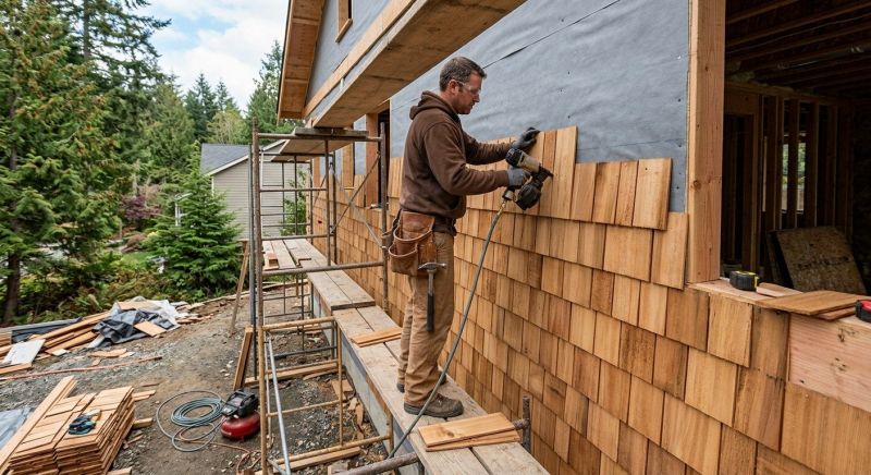 Cedar Siding Installation in Plymouth, NH