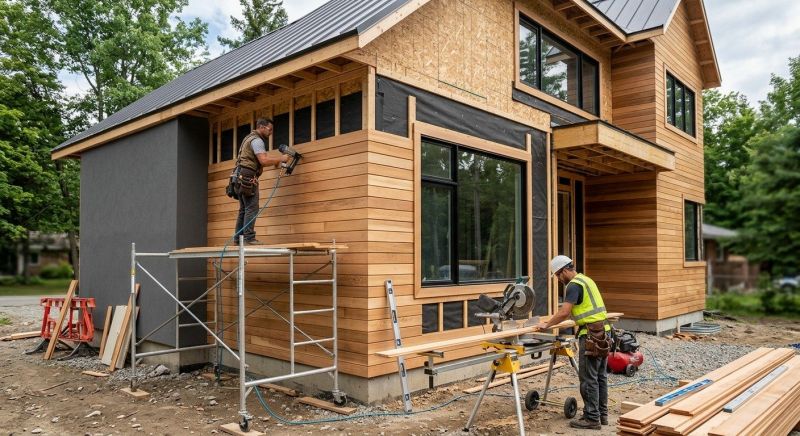 Faux Wood Siding Installation in Ossipee, NH