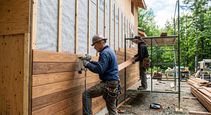 Hardwood Siding Installation in Pittsfield, NH
