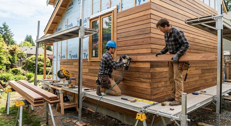 Hardwood Siding Installation in Plymouth, NH