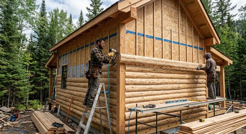 Log Siding Installation in Center Barnstead, NH