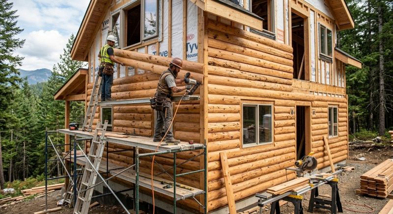 Log Siding Installation in Center Barnstead, NH