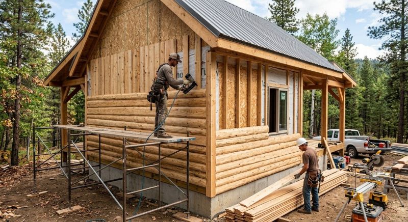 Log Siding Installation in Meredith, NH