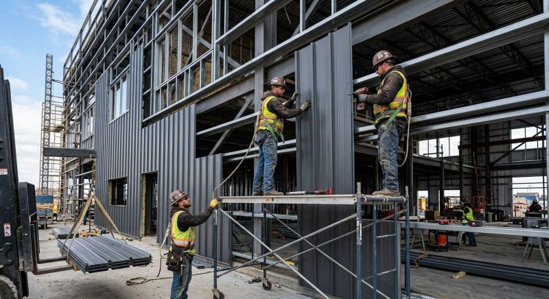 Steel Cladding Installation in Laconia, NH