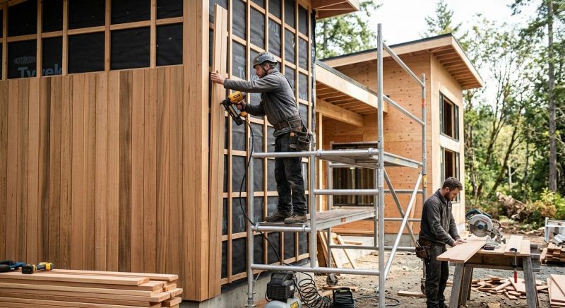 Wood Cladding Installation in Concord, NH