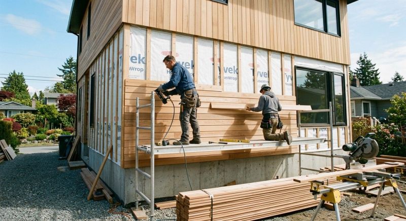 Wood Cladding Installation in Tamworth, NH