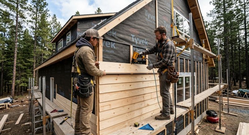 Wood Plank Siding Installation in Laconia, NH